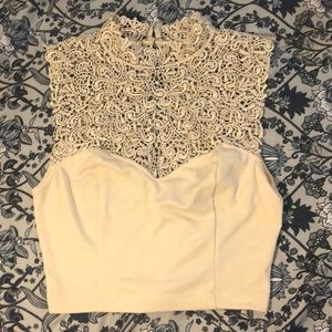 Lace crop top